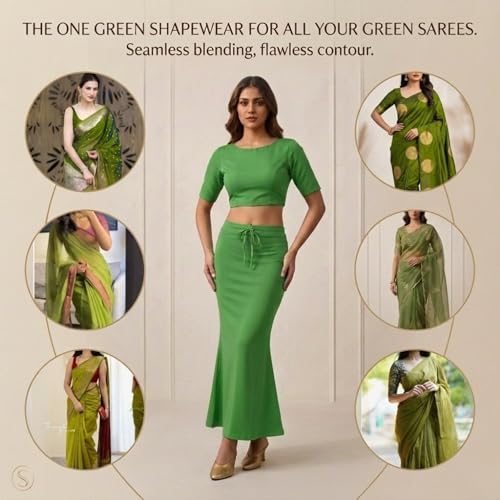 Image of Women's Saree Shapewear - Slim Fit Stretchable Petticoat for Sarees | Comfortable Waistband | Body Shaping Underskirt