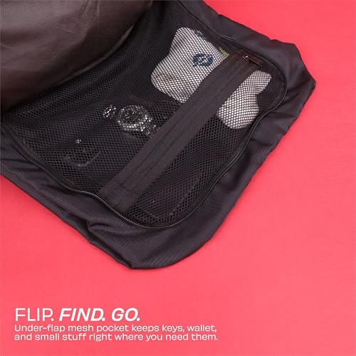 Image of Nivia Blend Gym Duffle Bag for Men & Women with Dedicated Shoe Pocket with Dual Vents, Main Spacious Compartment, Flap Opening & Mesh Zipper Pocket, Signature Tape Strap, Capacity-20 litres (Black)