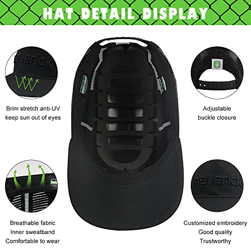 Green Devil Maverick-Air Series Safety Bump Cap With Extra Venting Baseball Cap Style Head Protection Hard Hat For Men Women Lightweight Breathable #TOP2