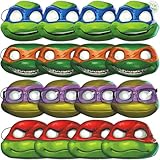 Unique Ninja Turtle Birthday Party Supplies - Party Masks (Pack of 16) and Sticker