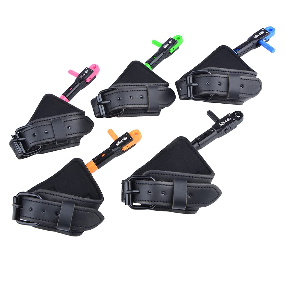 SHARROW Tir à Arc Décocheur Release Aids Arc à Poulies Aides à la Libération du Poignet Réglable Trigger Pince de Rotation à 360 Degrés Accessoires pour Arc et Flèches