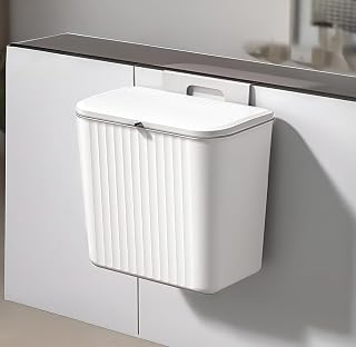 TONY STARK Plastic Hanging Kitchen Trash Can With Lid, Double-Sided Open Lid Design, Kitchen Trash Can, Kitchen Cabinet Do... Price In India