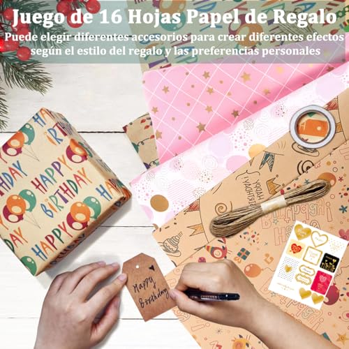La mejor selección de Envoltura de regalos comprados en linea. 12 Imagen adicional