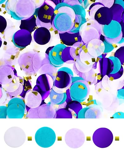 HUVZOR Confettis - Mélange de Confettis Brillants pour Anniversaires, Saint-Valentin, décoration de table, carnaval,Mariages, Confettis d'été,Fêtes - 2.5...