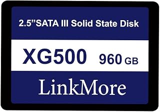 LinkMore XG500 960GB 2.5'' SATA III (6Gb/s) Internal SSD, Solid State Drive, Read Speed Up to 550MB/s, 2.5 inch for Laptop and PC Desktop