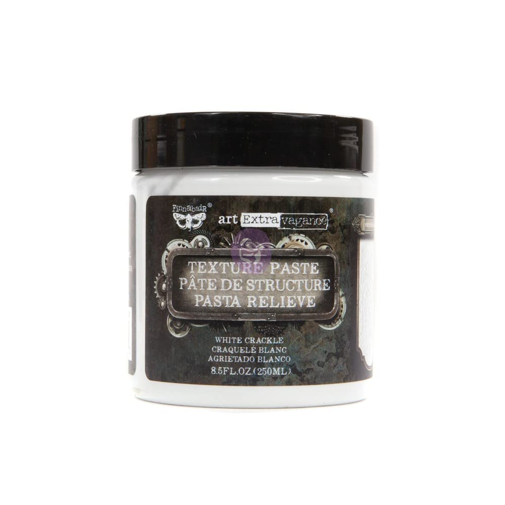 Prima Marketing Multicolored Finnabair Art Extravagance Texture Paste 8.5 Oz-White Crackle