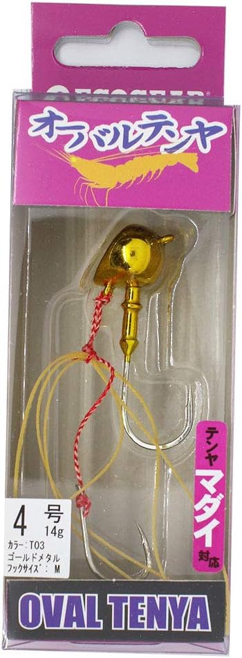 Ecogear 9728 Oval Tenya No. 4, T03, Gold Metal