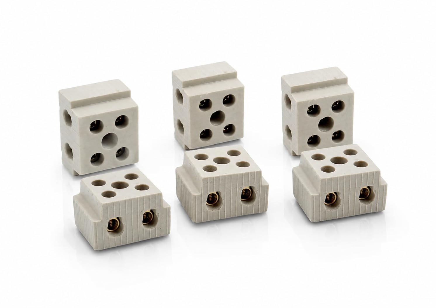2-Way Porcelain Ceramic Terminal Block Connector – 15A 230V High Temperature, Heat & Fire Resistant Wire Connector for Heater, Geyser, Oven & Electrical Wiring (Pack of) (6)-image-46