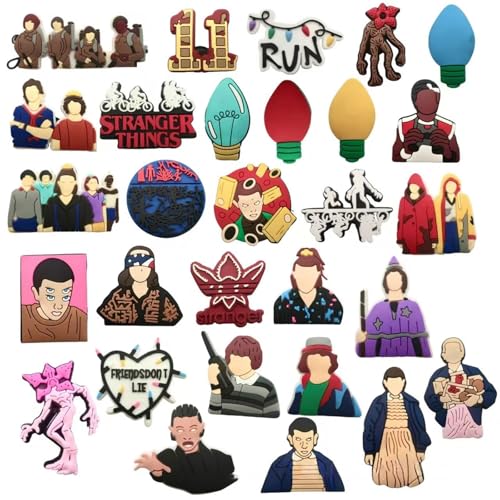 Zyxelven 29 Pcs TV Drama Theme Shoe Charms For Shoe Decoration The Perfect Choice for Party Favors or Birthday Gifts.