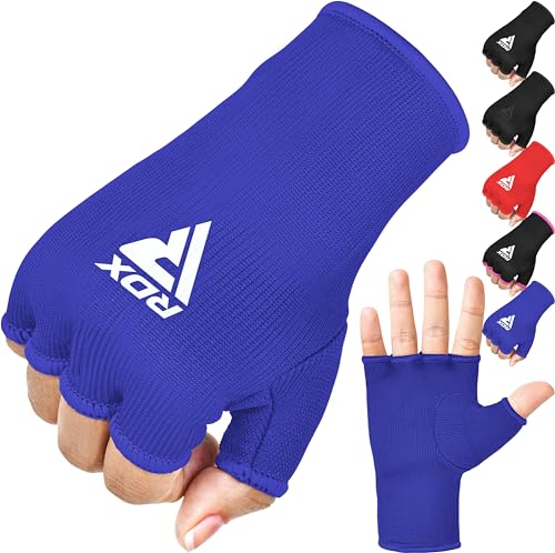 Image of RDX Boxing Hand Wraps Inner Gloves Men Women, Half Finger Elasticated Bandages, Under Mitts Fist Protection, Muay Thai, Kickboxing, MMA, Martial Arts Speed Bag Punching Training