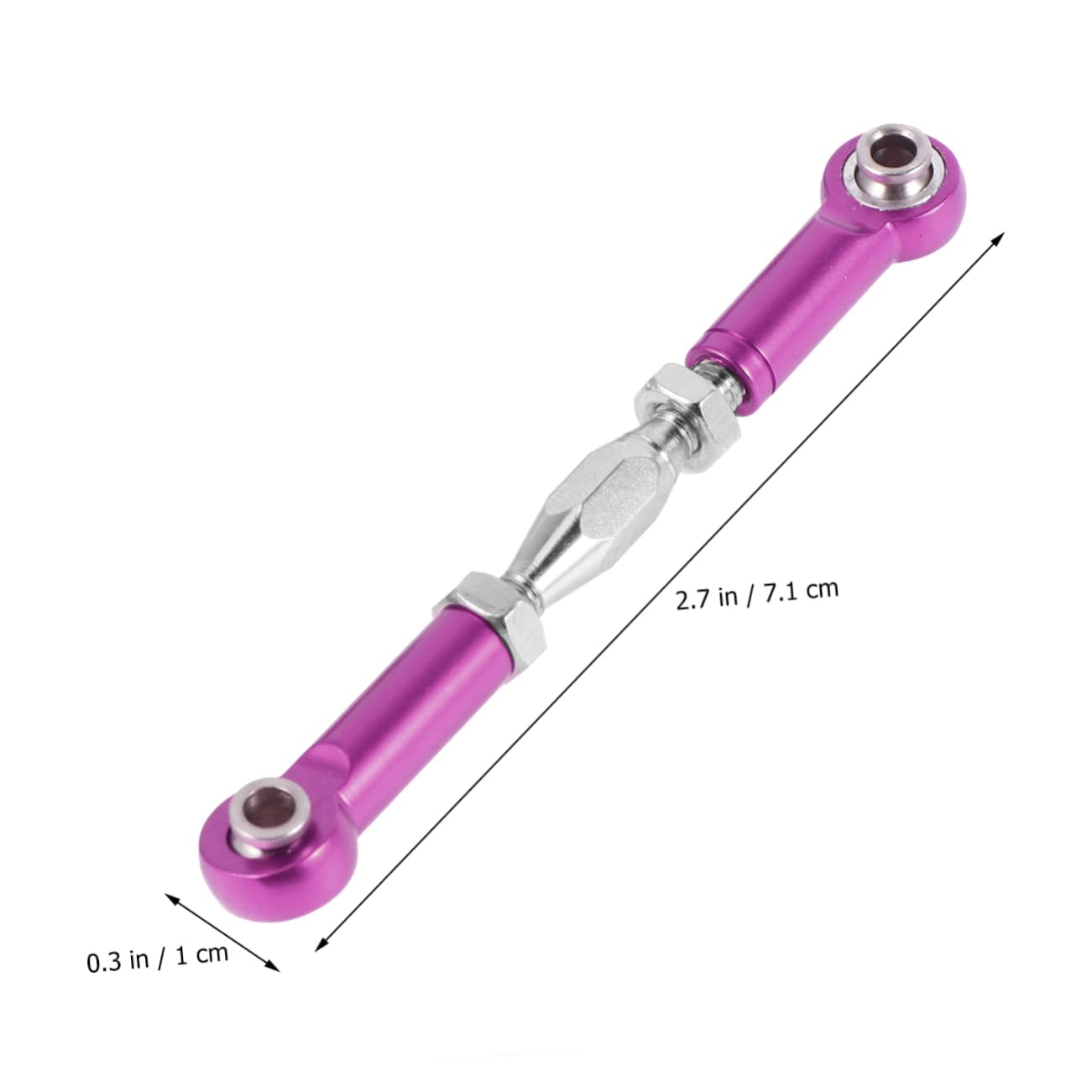 GLSTOY 6pcs 71mm Aluminum Turnbuckle Rods Rc Car Pull Rod Kit for 1/10 Truck Buggy Upgrade Parts Precision Machined Easy Install