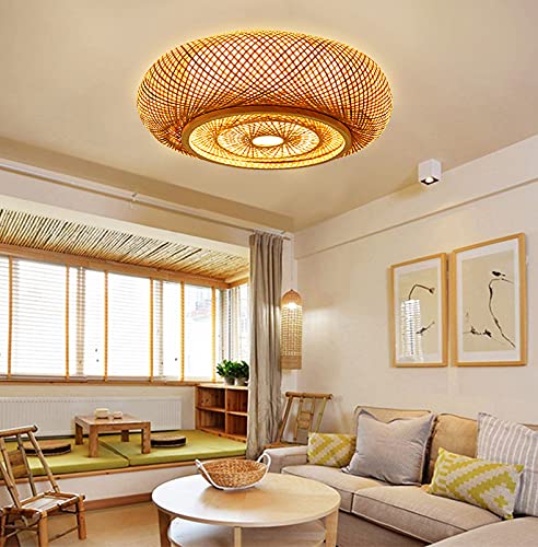 E27 Plafondlamp Retro landelijke plafondlampen Natuurlijk bamboe Handgemaakte rotan Plafondverlichting Geweven Kroonluchter Japanse stijl Droplights Eetkamer Cafe Bar Plafondverlichting,ø65cm E27 Plafondlamp Retro landelijke plafondlampen Natuurlijk bamboe Handgemaakte rotan Plafondverlichting Geweven Kroonluchter Japanse stijl Droplights Eetkamer Cafe Bar Plafondverlichting,ø65cm