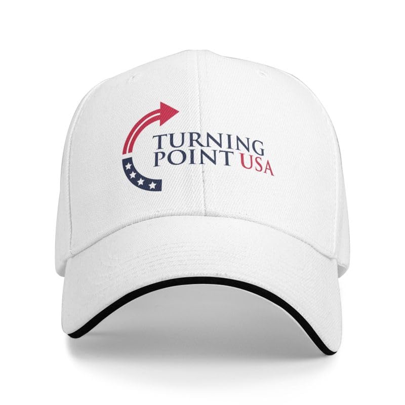bamgen Turning Point USA Tpusa Hat Mesh Baseball Cap for Men Women White