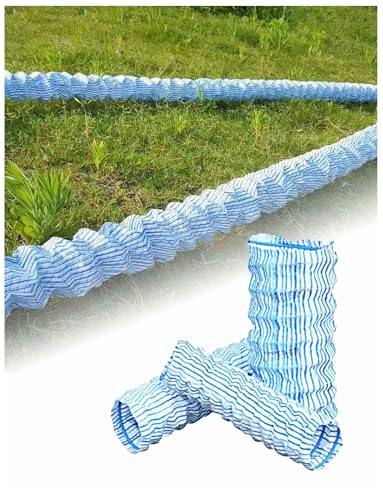 Tuyaux de Drainage perforés de 3, 4 et 6 Pouces pour drains français - tuyaux ondulés Non tissés, Solutions de Drainage des infiltrations extérieures, 20 Pieds (600 cm) de Long, idéaux pour