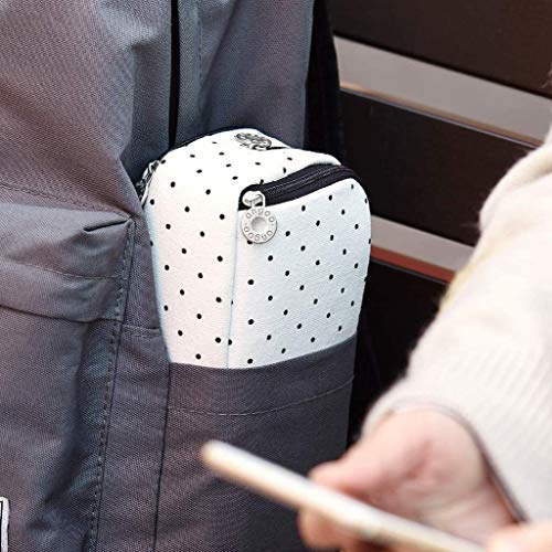 Etui met grote capaciteit, draagbare pennenzak, schrijfwarenhouder, cosmeticatasje, opslagorganisator met twee… - Image 6