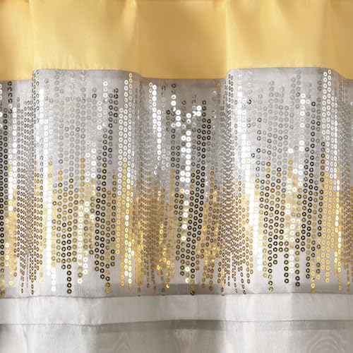 Lush Decor Night Sky Sequins Valance Curtain Single  - image 2