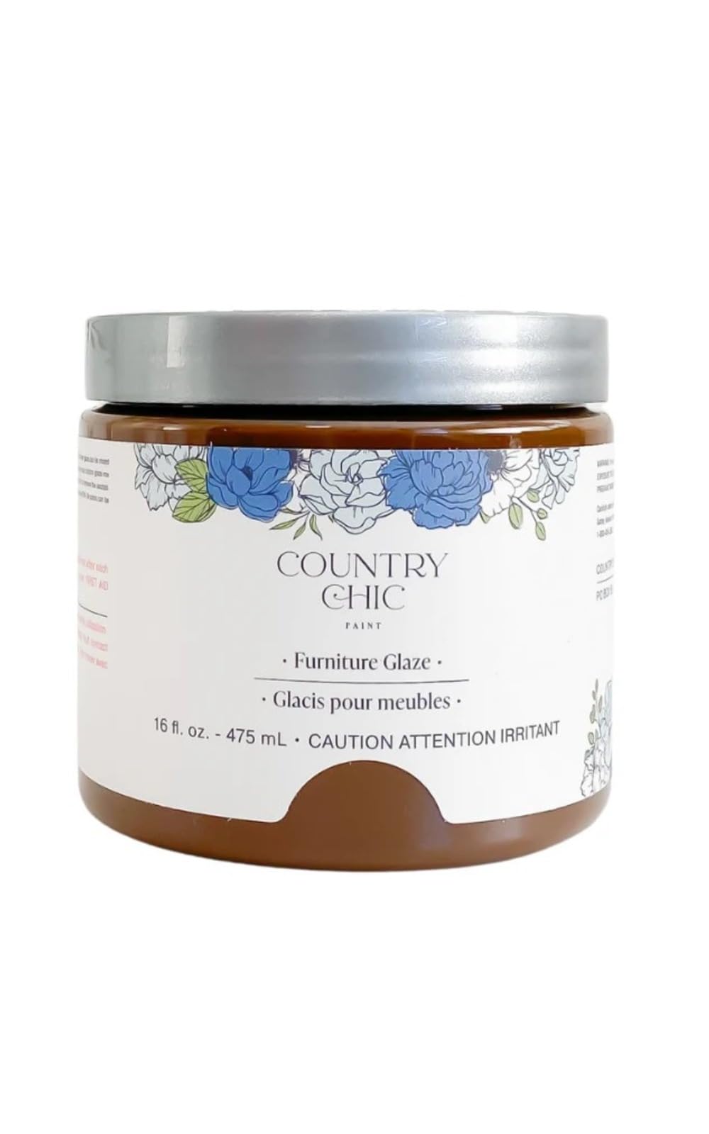 Furniture Glaze - Antique Patina Special Effects Glaze for Chalk Style Furniture Paint, Eco-Friendly Wood Stain, 6 Color Choices - Tiger's Eye [Red Brown] - Pint (16 oz)