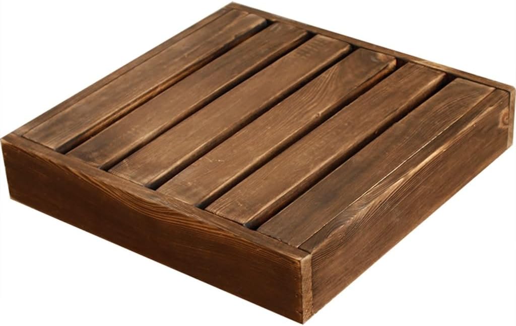 Caddies Plant Caddy Outdoor, Wooden Rolling Plant Stand With Hidden Casters,square Plant Dolly With 360° Universal Wheel, Plant Roller Base Indoor,Load Capacity 110 Lbs (35CM)