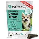 Dental Health Fresh Sticks – Dog Dental Treats & Chews for Oral Care – Dental Sticks for Dogs to Freshen Breath, Remove Tartar & Plaque, Support Gum Health & Bright Teeth Dog Oral Supplement – 16 Ct