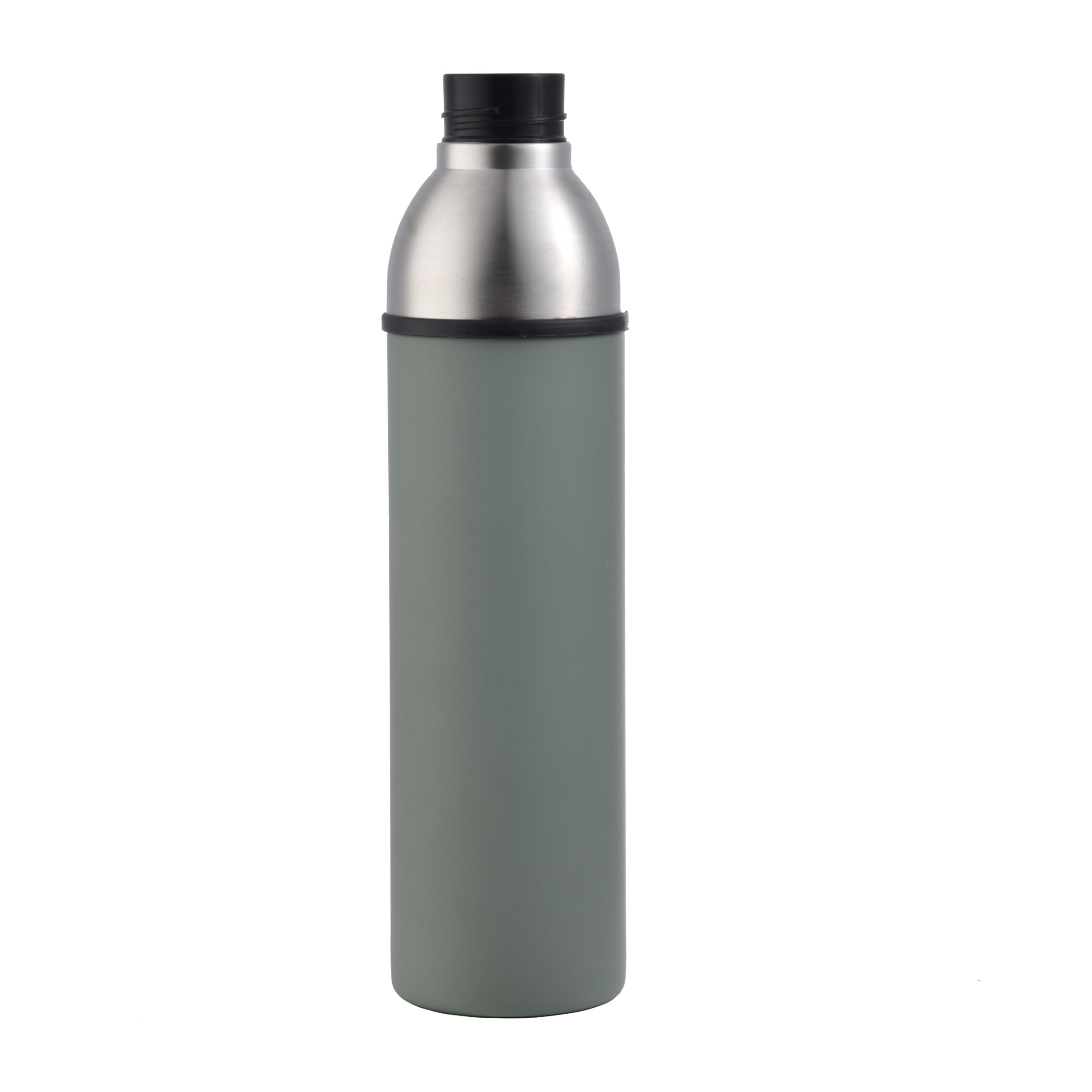 BERGNER Walking Allioto - Bottiglia Thermos da 570 ml - Fatta in acciaio inossidabile e rivestimento antinieto - verde - ottima qualità e durata - per tutti i tipi di attività
