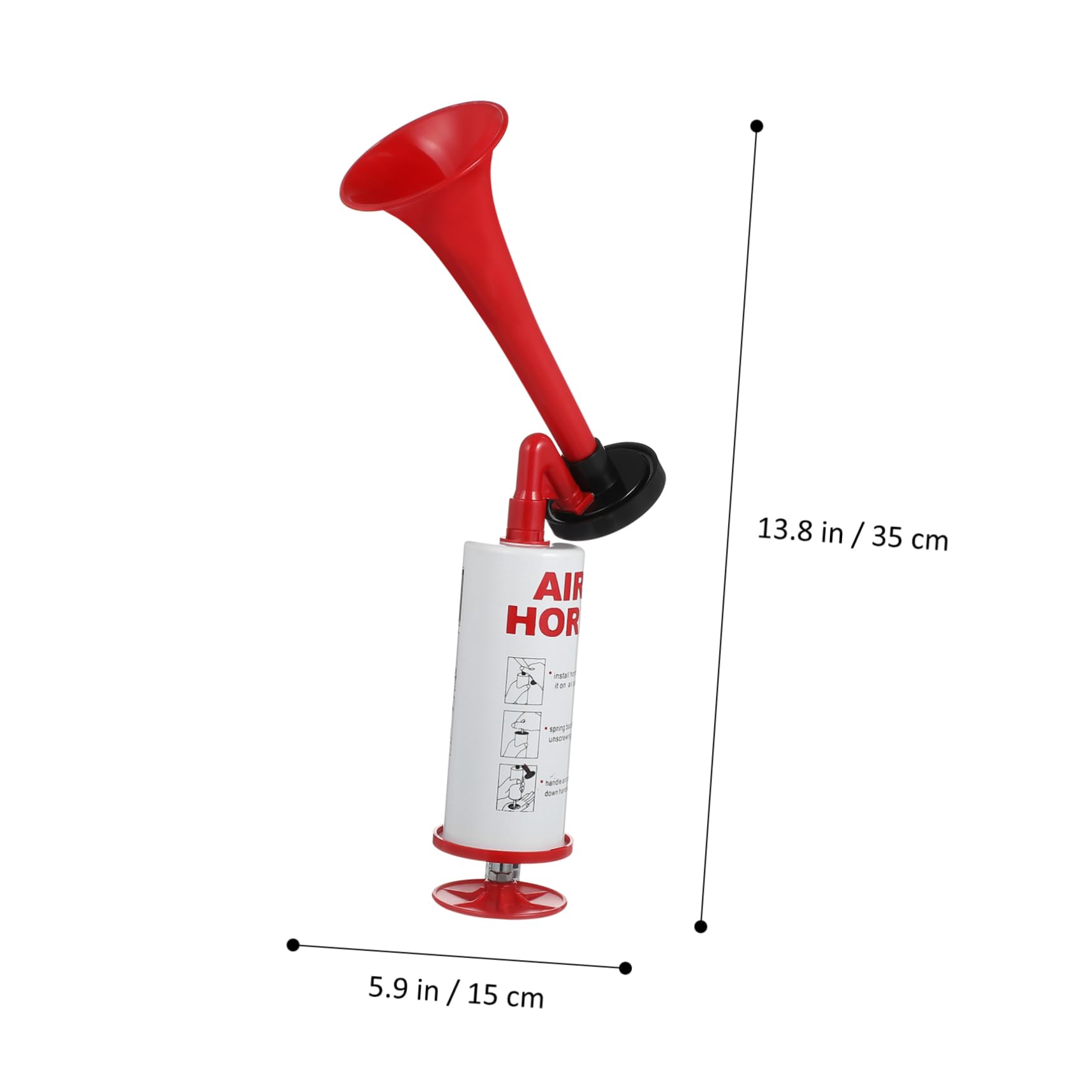 TOYANDONA 3pezzi Festa con Fanfara Manuale Tromba per di Calcio Accessorio per Eventi Sportivi Colori Vivaci Realizzata