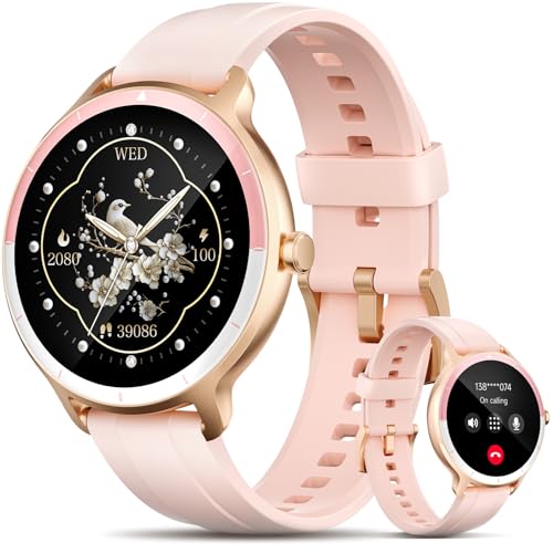 Image of Smart Watch for Women, Make /Answer Calls & AI Voice Assistant, Fitness Tracker with Pedometer Sleep & Activity Tracking, IP68 Waterproof, Smartwatch for Android /iOS /Samsung Phones