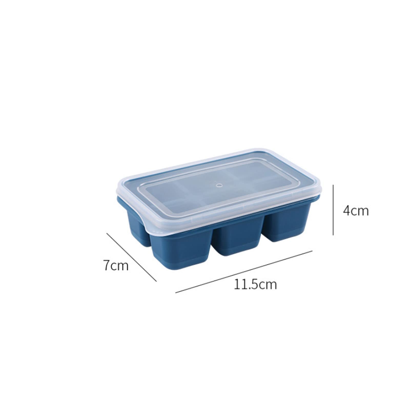 JINGYAN Stampi per ghiaccio Ice Cube Mold Household Silicone Tray Refrigerator Box Small Reusable