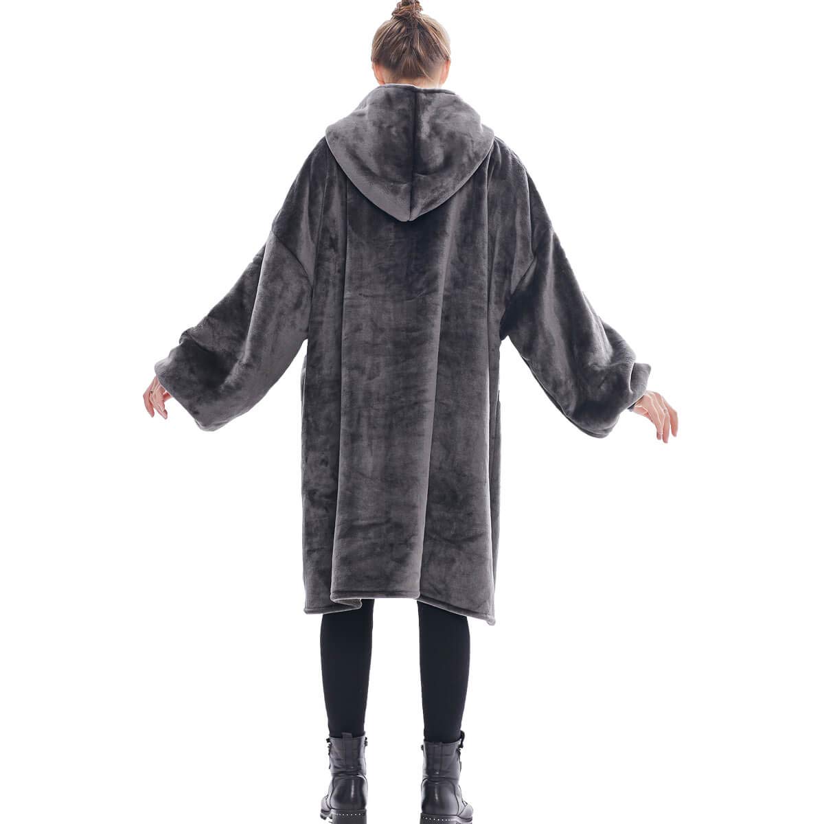 FELOVE Sweat à Capuche Surdimensionné,Hoodie Couverture Couverture a Capuche Hive，Plaid à Manche Polaire Pull Femme Homme Adulte Chaud,avec Poches Portables aux Adultes,Hommes,Femmes,Adolescents