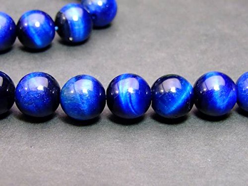 Amazon.co.jp: 4mm～18mm AAマリンブルータイガーアイ1 連39cm 通し針