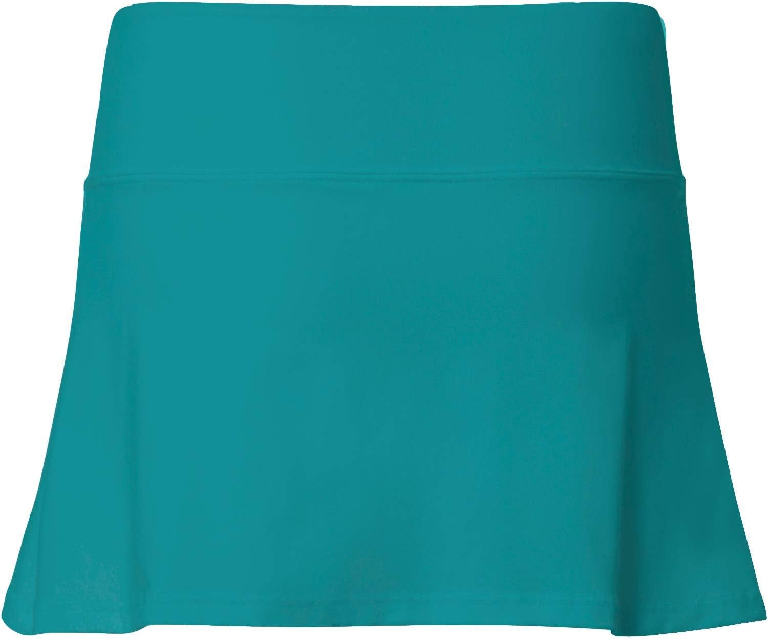 Sportkind Girls & Women Tennis Hockey Golf Basic Skort Skirt with Inner Shorts Breathable UV Protection Petrol Green L