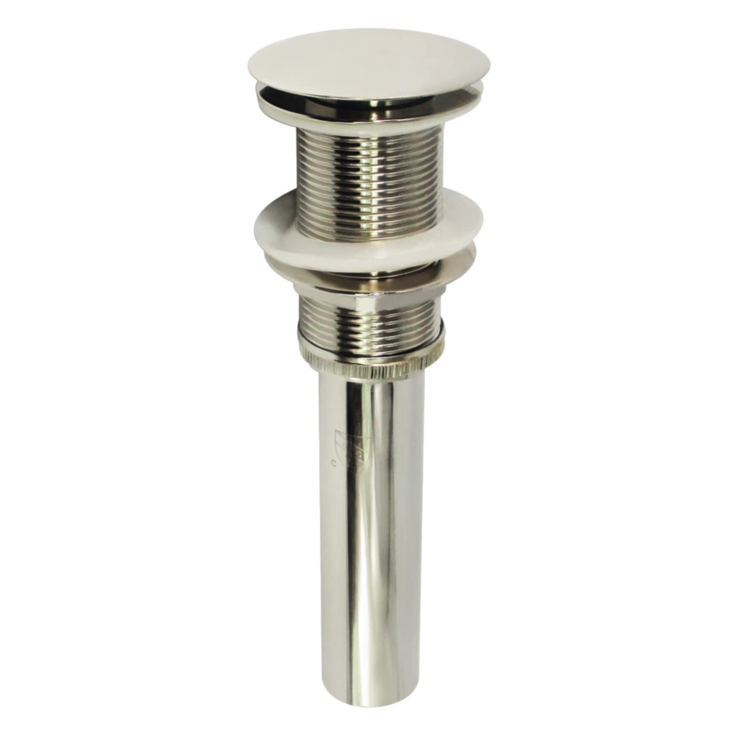 Kingston Brass EV8316 Coronet - Desagüe desplegable para lavabo de baño sin desbordamiento, níquel pulido, 8.88 x 2.63 x 2.63 pulgadas