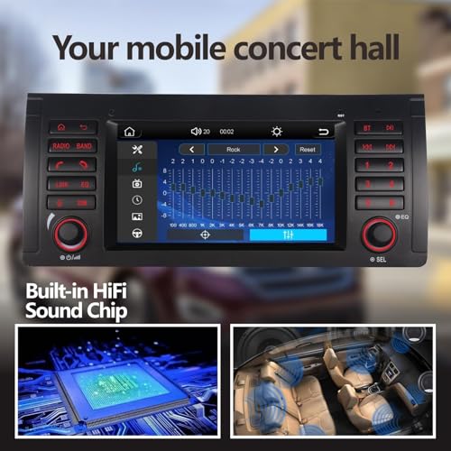 Radio para BMW E39 M5 con pantalla táctil IPS Bluetooth miniatura 3