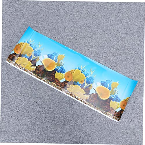 Ipetboom 2 Unidades Papel De Parede 3d Aquário Decorativo Adesivo De Decalques Subaquáticos Fundo Do