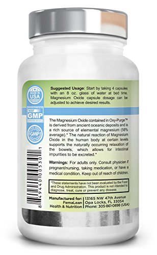 Oxy-Purge 750 mg 60 Vcaps - Natural Magnesium Oxide Oxygen Based Colon Cleanse Gentle Laxative Supports Healthy Digestive Tract Regularity - Image 3