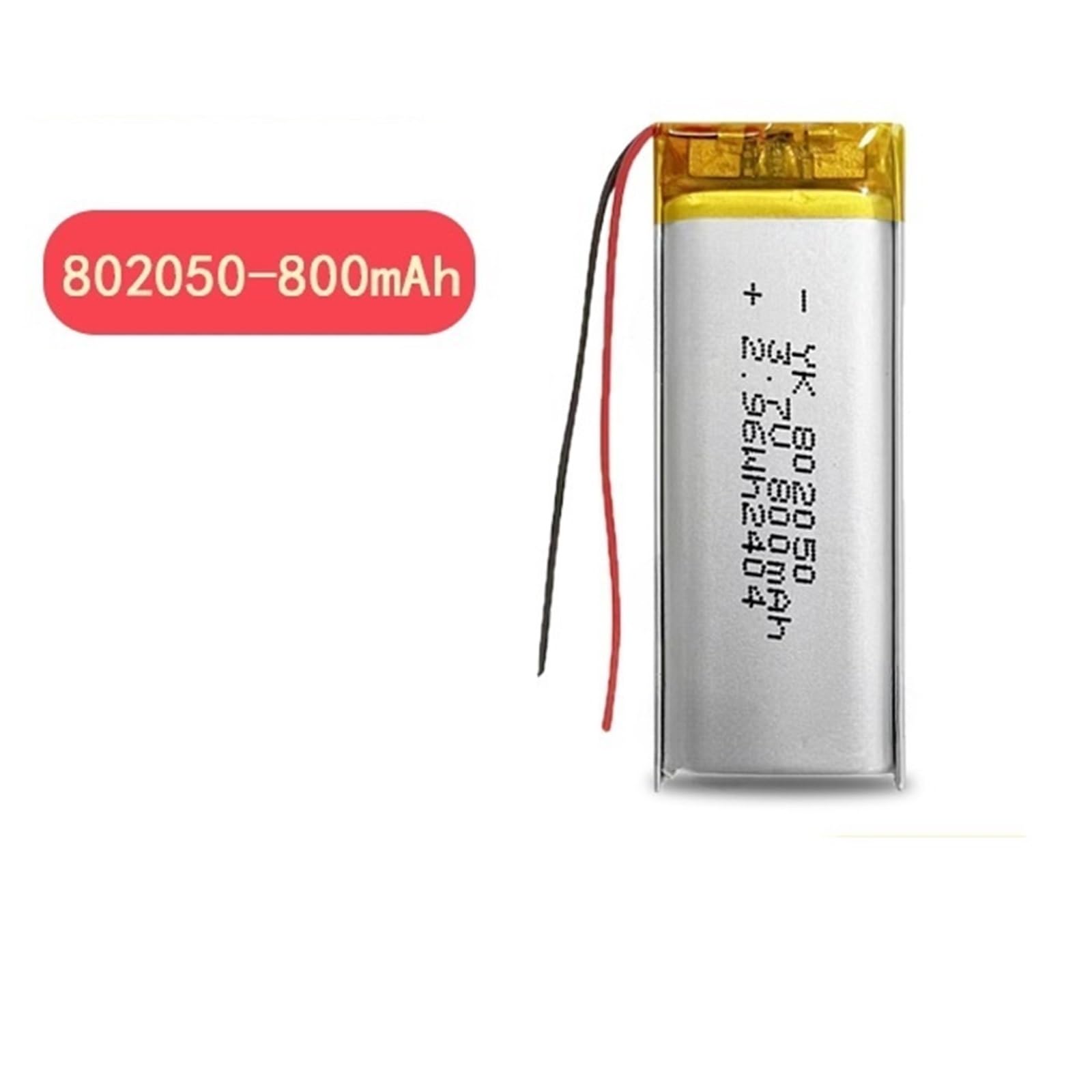 802050 800 mAh 3,7 V 1 pièce
