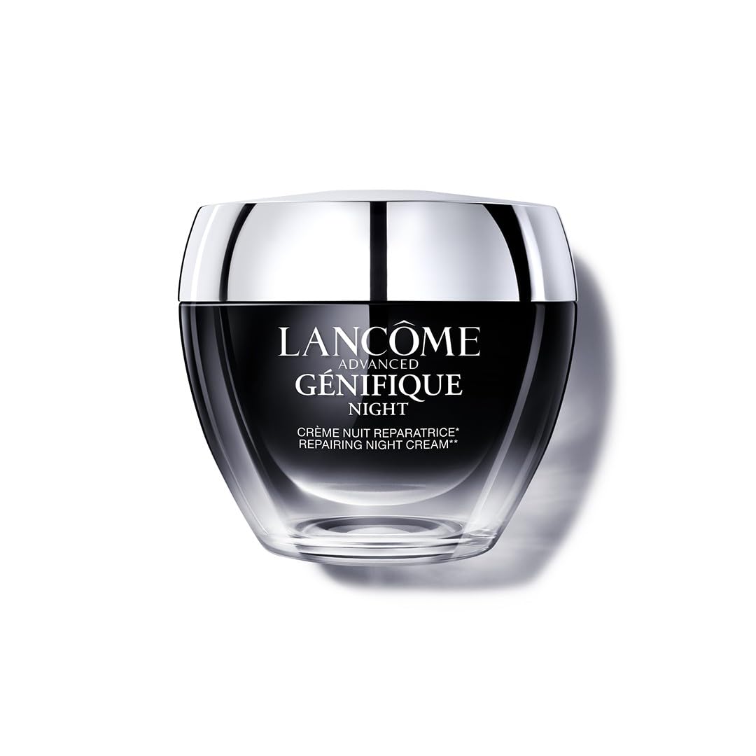 Lancôme Advanced Génifique Nuit Nachtcreme, intensive Regeneration der Hautschutzbarriere und tiefenwirksame Feuchtigkeitspflege über Nacht, für ein strahlend jugendliches Hautbild, 50ml