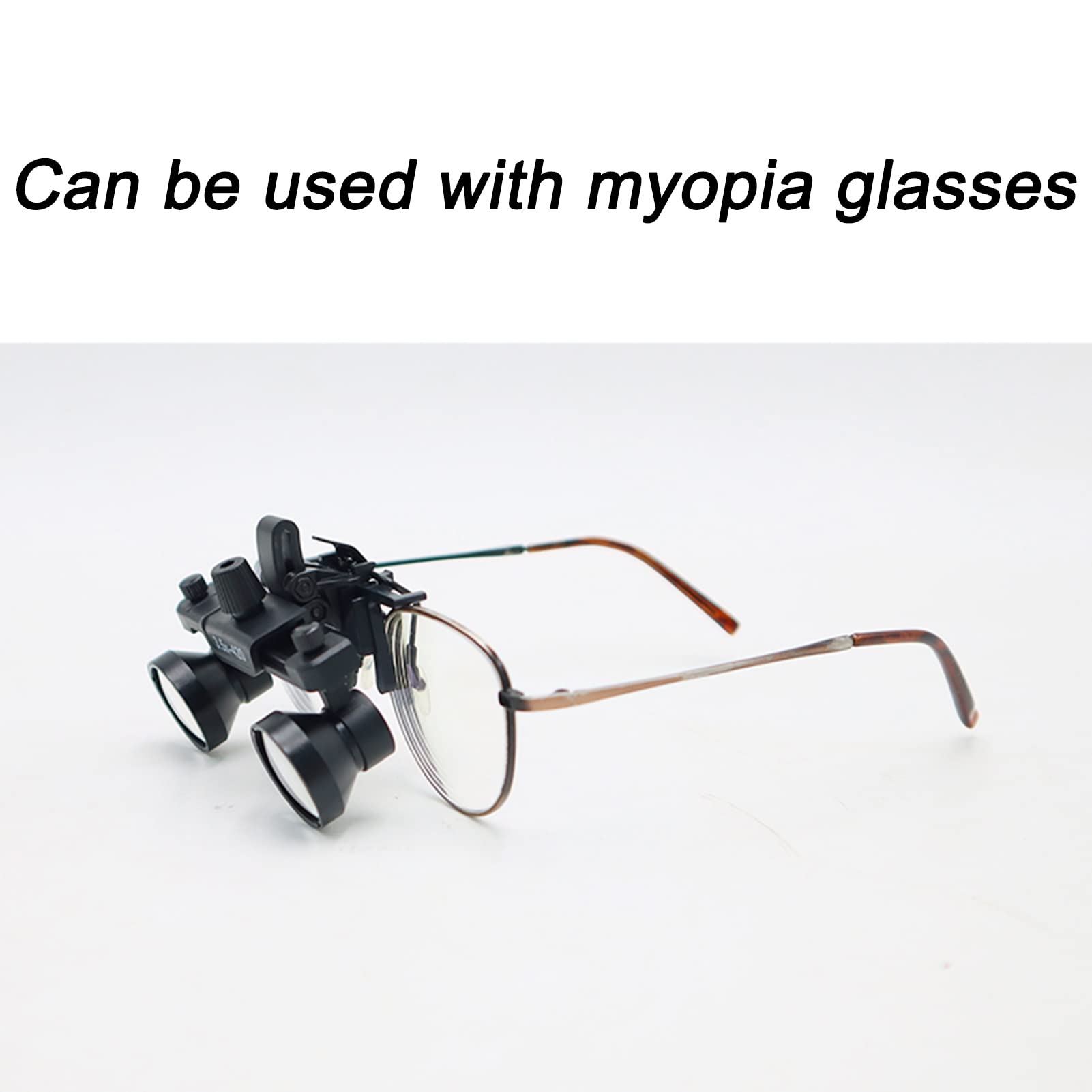Loupes binoculaires Lunettes 3.5X, binoculaires médicales chirurgicales, Lunettes optiques à Distance de Travail de 420 mm, pour l'orthopédie, la microchirurgie, la Chirurgie, la Chirurgie buccale (C