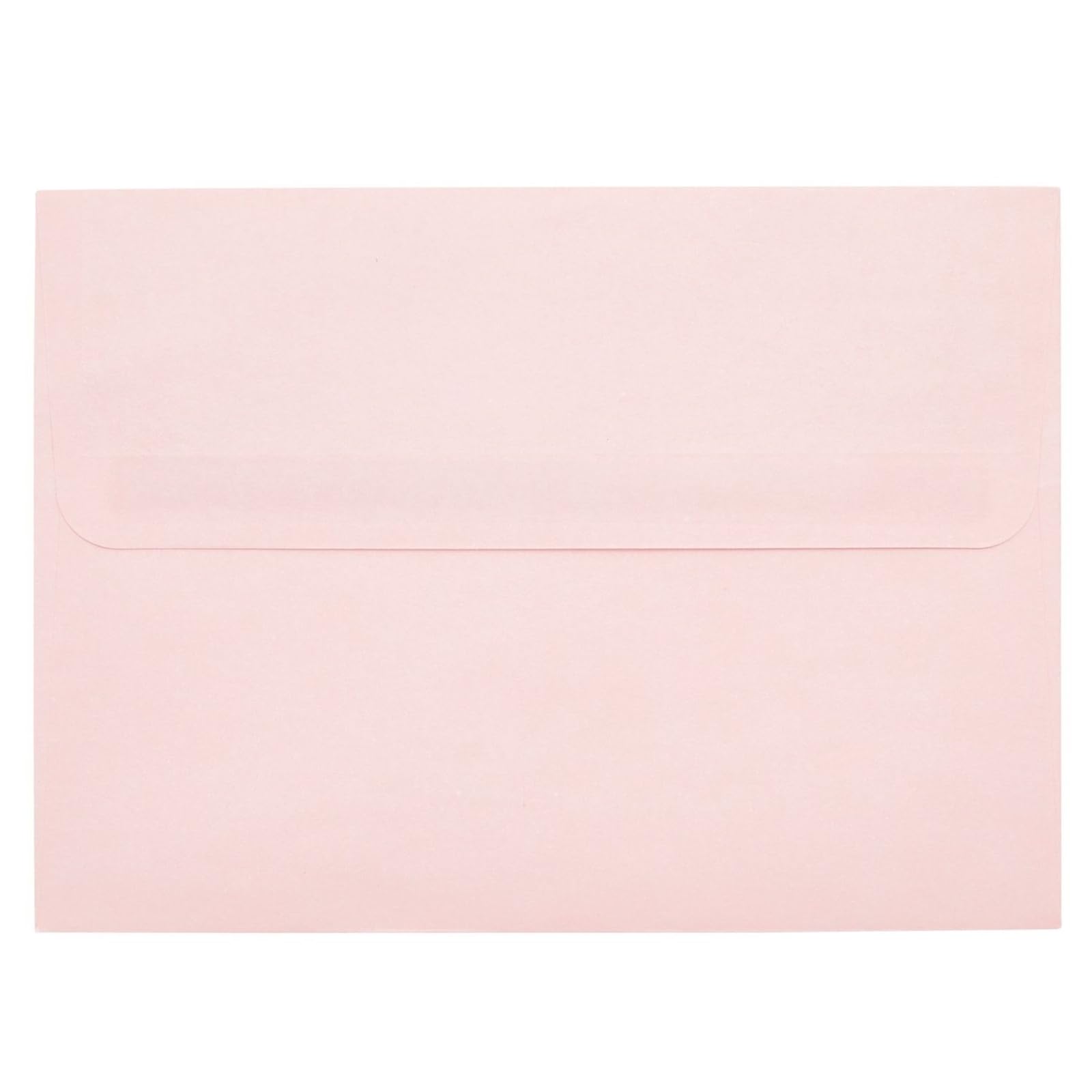 Best 50 Pack Pink A7 Envelopes, 5x7 Size for Mailing Wedding Invitations, Announcements, Bridal Shower, Greeting Cards, Thank You Notes, Rose Gold Foil Lining, Peel & Stick Seal