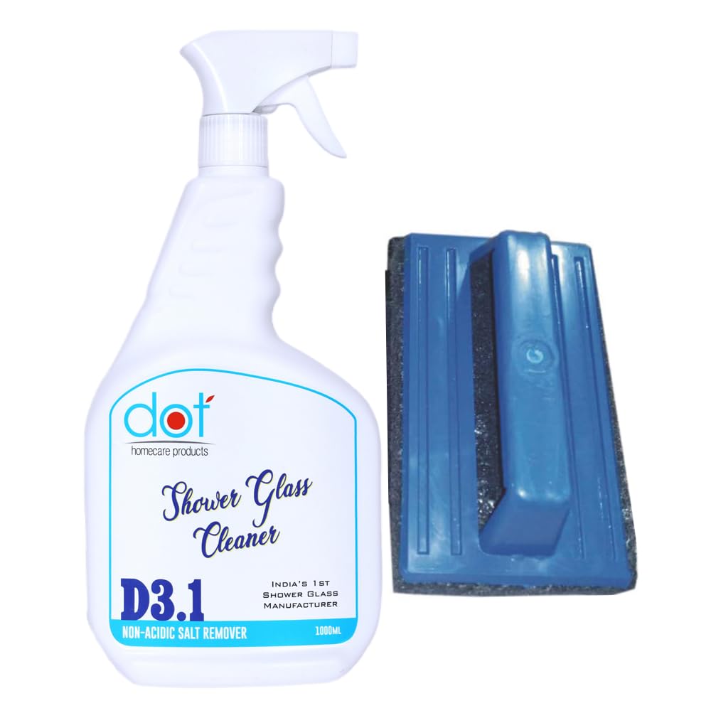 DOT Shower Glass Cleaner For Bathroom 800ml, Handle Scrubber 1 pc (B0CZ7JT1MD) Amazon Price History, Amazon Price Tracker