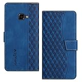 RADOO Handyhülle für Samsung Galaxy Xcover 4/4S Hülle Leder für Klappbar PU Leder Tasche Flip Wallet Stoßfeste Hülle Schutzhülle Klapphülle für Galaxy Xcover 4/4S Hülle Lederhülle (Blau)