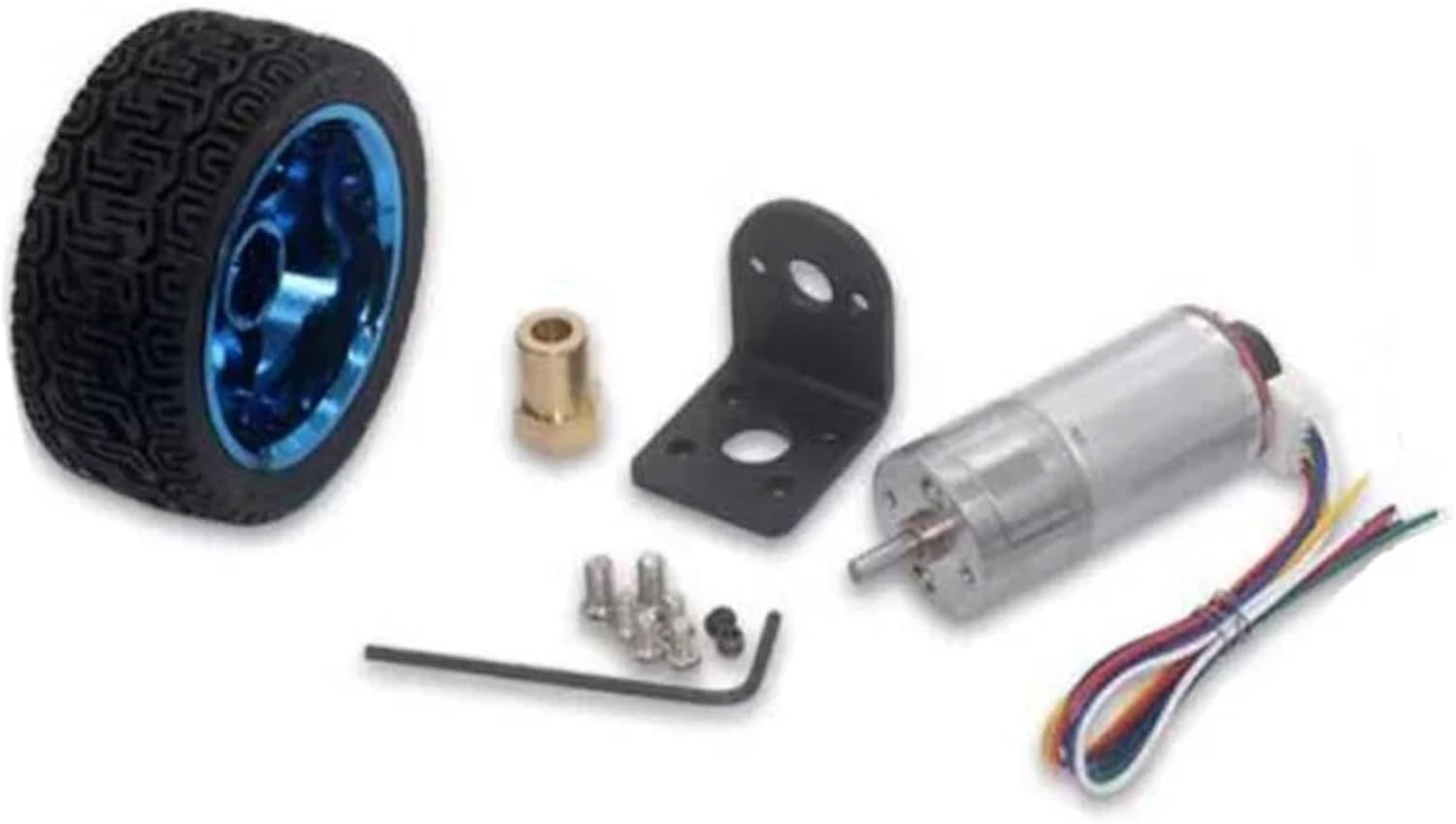 370 DC 6V 12V 24V Gear Motor Encoder 12-1360RPM Electric Micro Metal Reduction High Torque Low Speed Gearbox(6V,26 RPM)