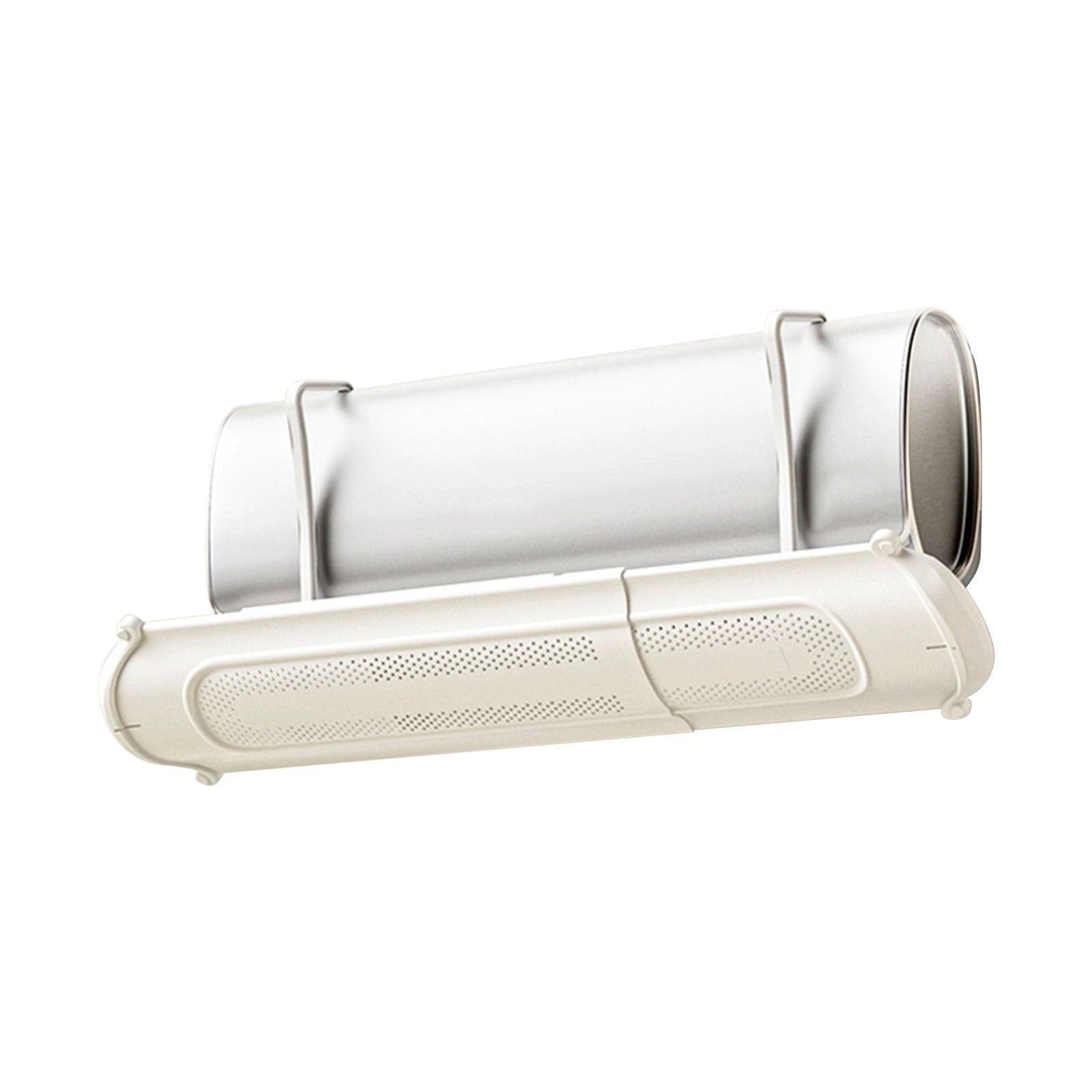 YGER JZGB Air Conditioning Vent Deflector, A/C Vent Deflector, Retractable Design, Thickened Material, Usable in Winter and Summer, for Wall Mounted Air Conditioner (White)