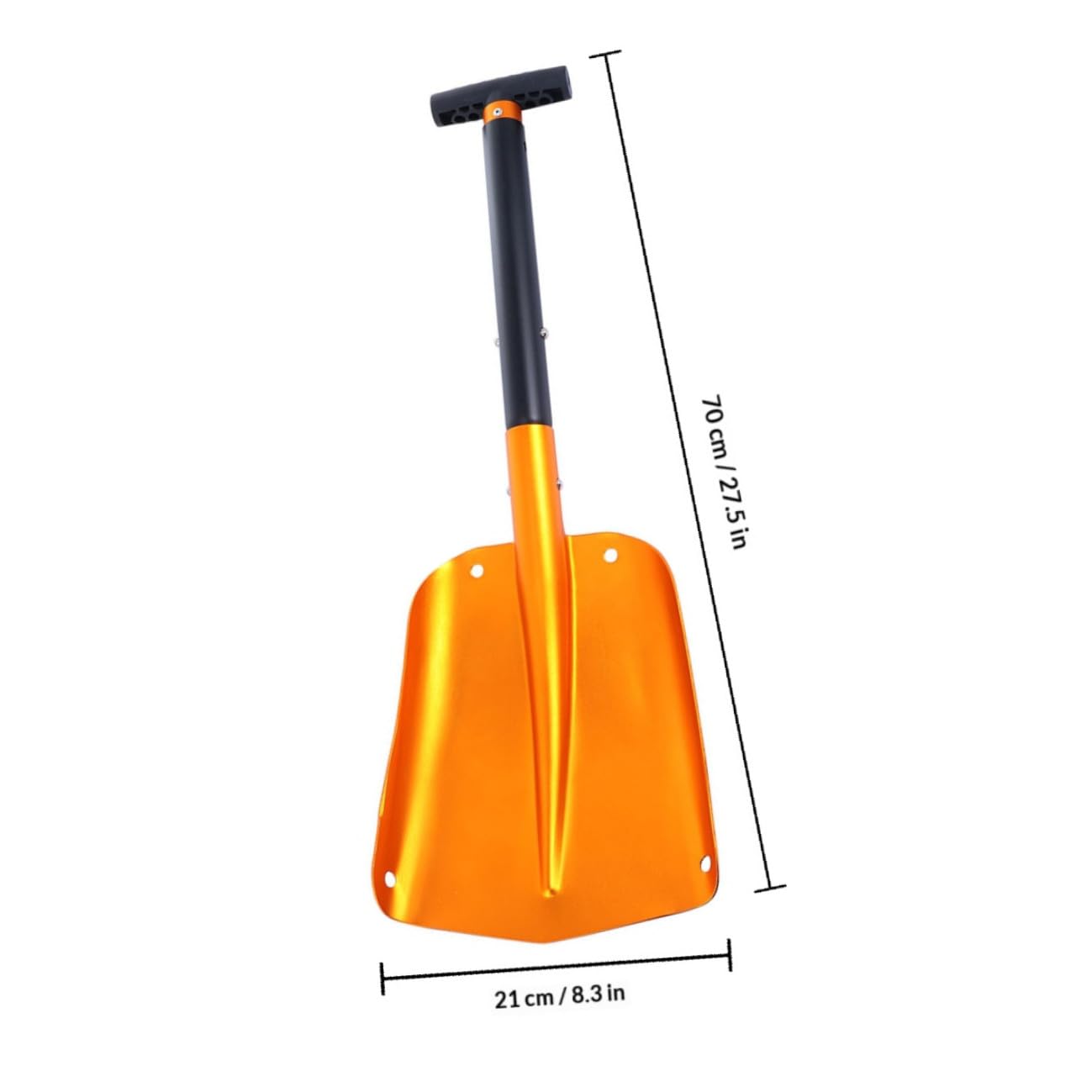 FRCOLOR Pala da Neve per Auto in Lega di Alluminio Design Staccabile e Raschiaghiaccio Retrattile per Rimozione Efficiente della Neve in Inverno