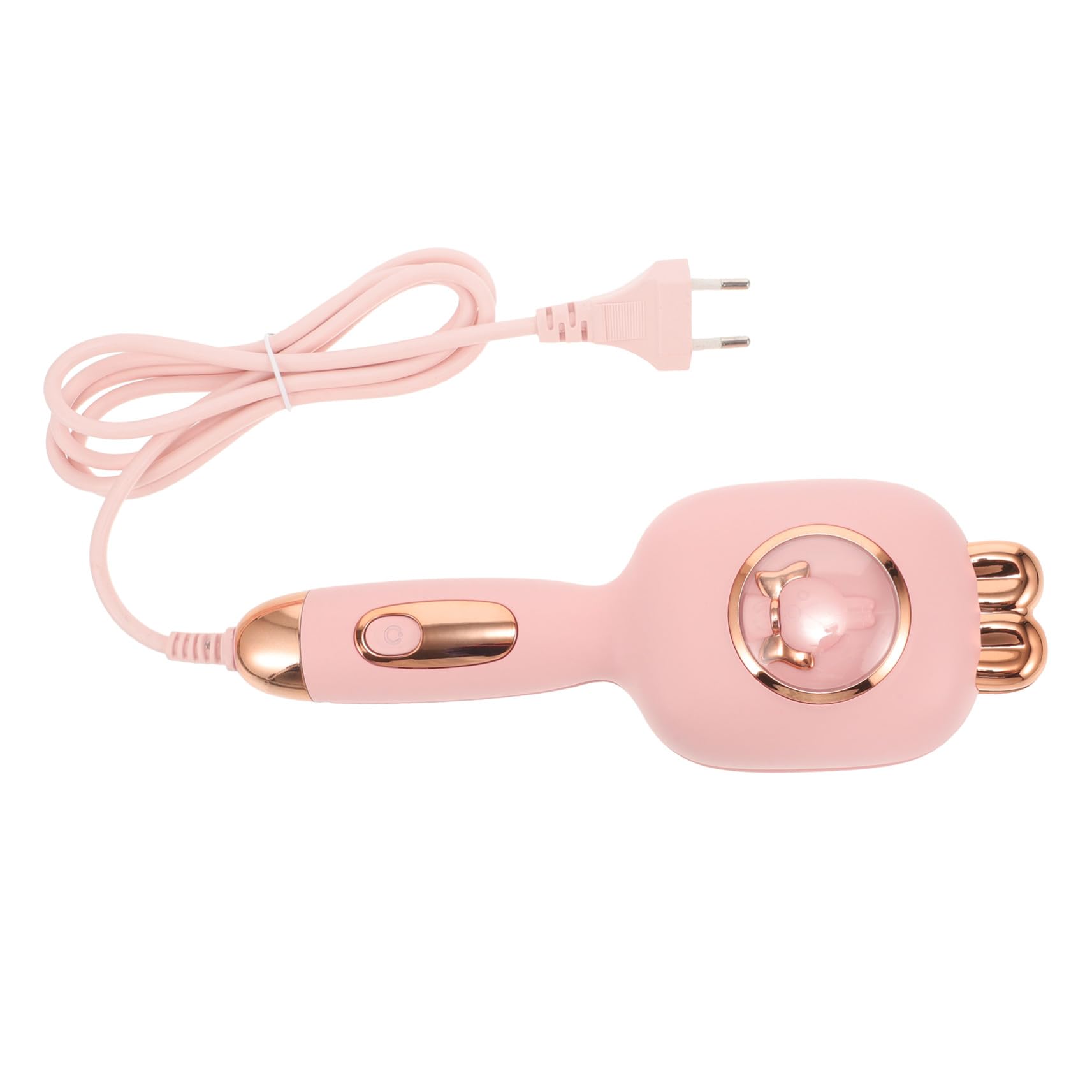 Arricciacapelli Ondulato 32mm Rosa in Abs e Smalto Ceramico