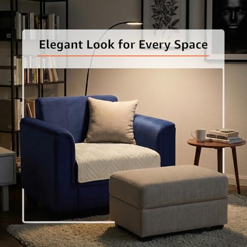 Image of Amazon Basics - Velvet Quilted Make Your Own Sofa Cover |70cm x 70cm|Microfiber Sofa Slipcover (Beige, 1 Seater)