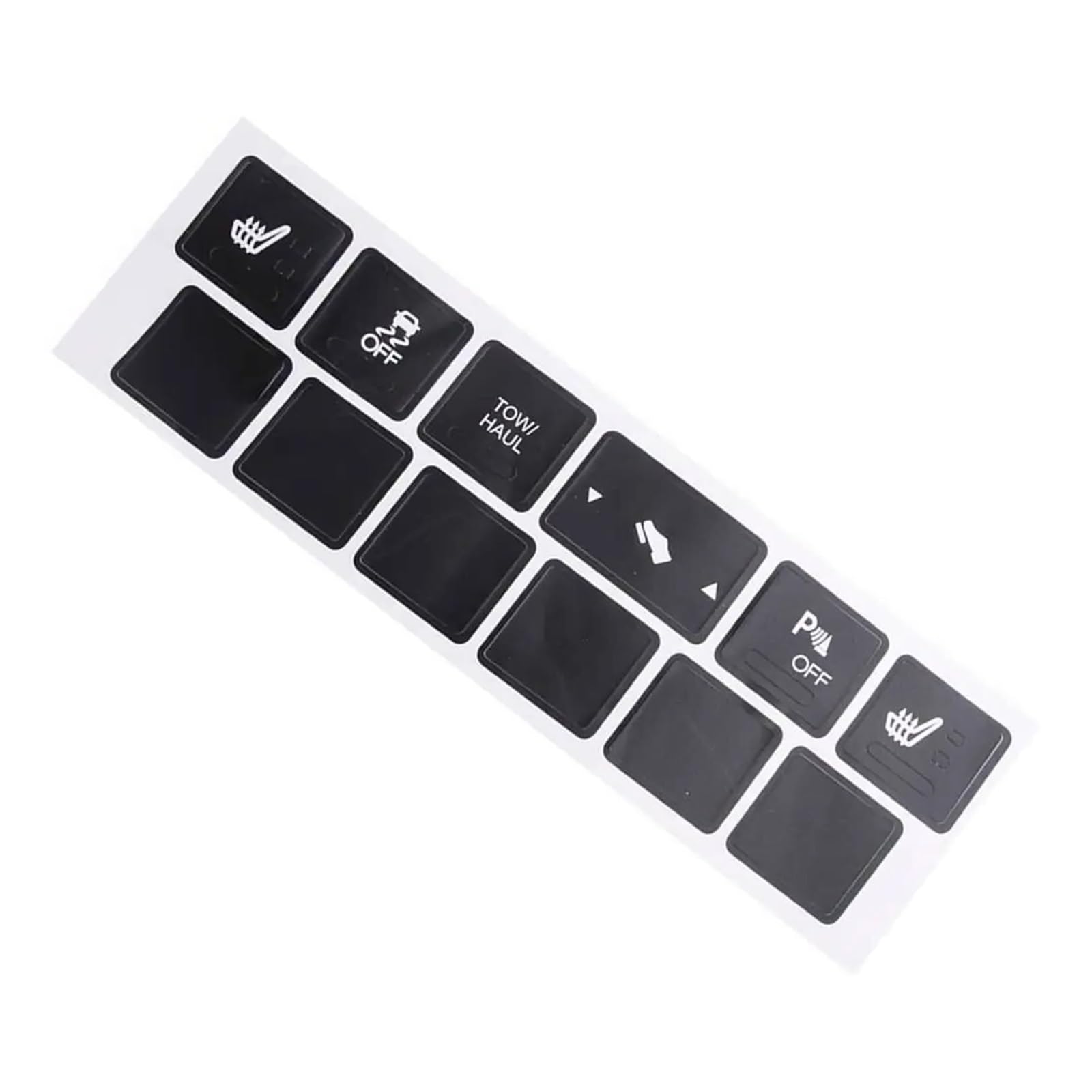 Interior Button Decals Compatible with Jeep for Cherokee for Commander 2005-2009 Car Heated for Seat Traction Button Repair Decal Set Accessories