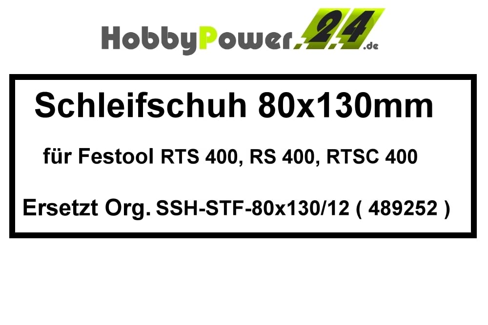 festool schuurzool ssh-stf-80x130/12 voor rts400, rs400