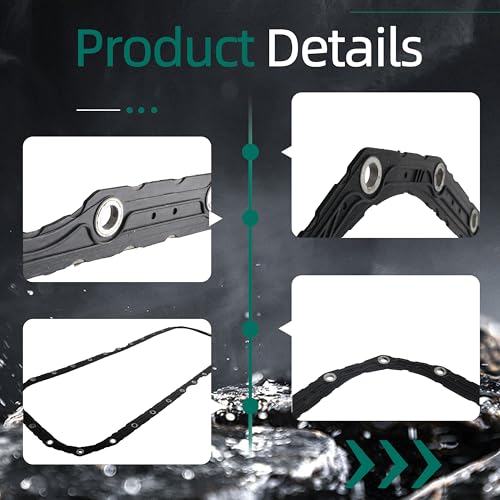 Image of Oil Pan Gasket Oil Seal, Crankcase Gasket Fit for Cummins Vehicle ISX QSX X15 15L Truck Replace 4026684, 3679943, 131656, AK-4026684, AK4026684, FP-4026684