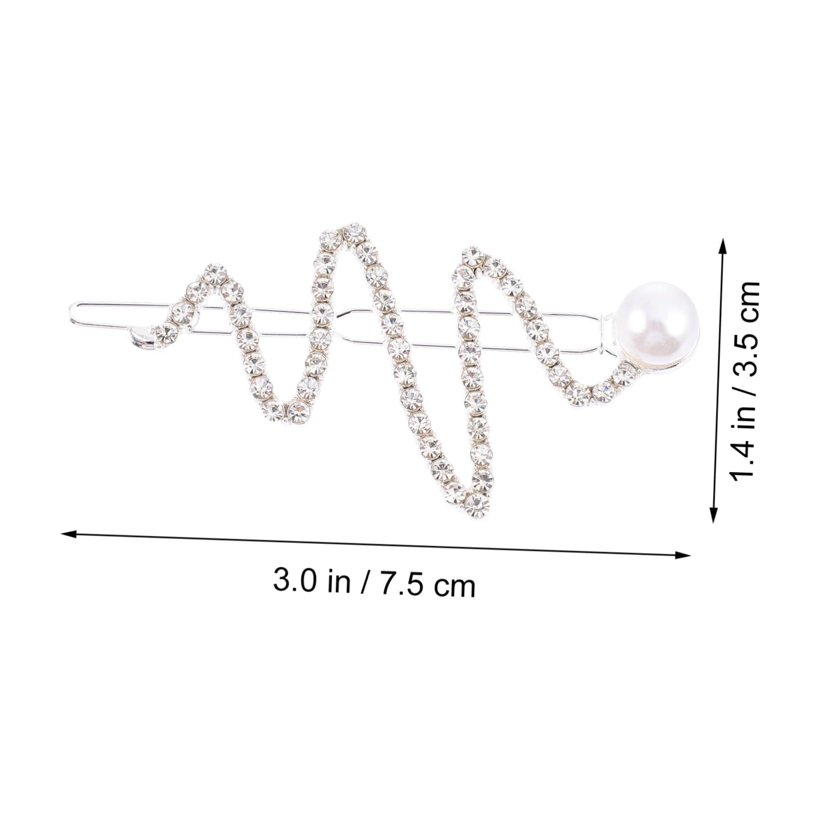 FRCOLOR 32 Pz Forcine per capelli da sposa per donne di diamanti fermagli per capelli perline Bobby capelli laterali luccicanti fermaglio per capelli semplice ed elegante sposa in lega di zinco carta