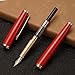 Jinhao 95 Metal Fountain Pen Extra Fine Nib, Vivid Red with Golden Clip Writing Pen